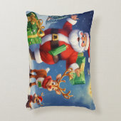 サンタクロースクリスマカラフル装飾用クッション アクセントクッション (正面(垂直))