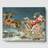 サンタクロースクリスマスアンティークスレイトインディア ゲストブック (裏面)