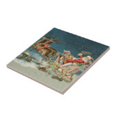 サンタクロースクリスマスアンティークスレイトインディア タイル (側面)