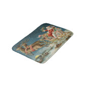 サンタクロースクリスマスアンティークスレイトインディア バスマット (アングル)