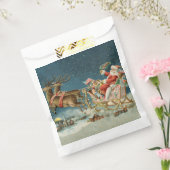 サンタクロースクリスマスアンティークスレイトインディア フェイバーバッグ (封をした状態)