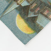 サンタクロースクリスマスアンティークスレイトインディア フリースブランケット (角)