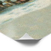 サンタクロースクリスマスアンティークスレイトインディア ポスター (コーナー)