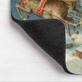 サンタクロースクリスマスアンティークスレイトインディア マウスパッド (コーナー)