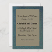 サンタクロースクリスマスアンティークスレイトインディア 招待状 (裏面)