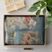 サンタクロースクリスマスアンティークスレイトインディア 薄葉紙 (ギフト)