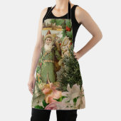 サンタクロースクリスマスアンティークビューティフルアート エプロン (インサイチュ)