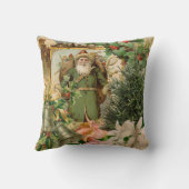 サンタクロースクリスマスアンティークビューティフルアート クッション (裏面)
