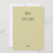 サンタクロースクリスマスアンティークビューティフルアート シーズンカード (裏面)