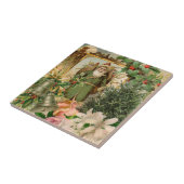 サンタクロースクリスマスアンティークビューティフルアート タイル (側面)