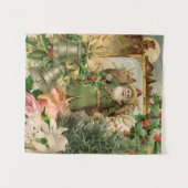 サンタクロースクリスマスアンティークビューティフルアート タペストリー (正面(横))