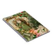 サンタクロースクリスマスアンティークビューティフルアート ノートブック (右側)