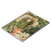 サンタクロースクリスマスアンティークビューティフルアート ノートブック (左側)