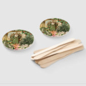 サンタクロースクリスマスアンティークビューティフルアート ハンドファン (組立なし)