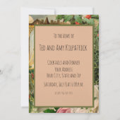 サンタクロースクリスマスアンティークビューティフルアート 招待状 (裏面)