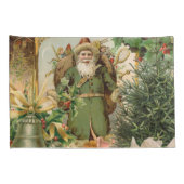 サンタクロースクリスマスアンティークビューティフルアート 枕カバー (裏面-右)