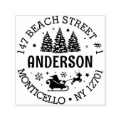 サンタクロースクリスマスウィンターワンダーランド セルフインキングスタンプ (デザイン)