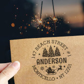 サンタクロースクリスマスウィンターワンダーランド セルフインキングスタンプ