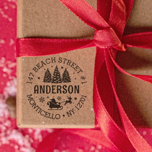 サンタクロースクリスマスウィンターワンダーランド セルフインキングスタンプ