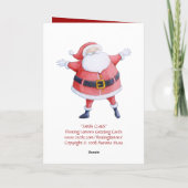 サンタクロースクリスマスカード シーズンカード (裏面)