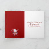 サンタクロースクリスマスカード シーズンカード (内部)