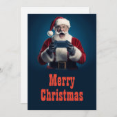 サンタクロースクリスマスゲーマー シーズンカード (正面/裏面)