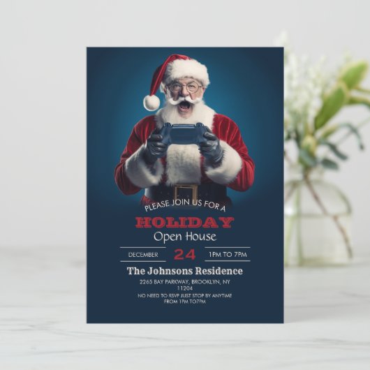 サンタクロースクリスマスゲーマー 招待状 (スタンド正面)