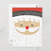 サンタクロースクリスマスサンキューカード ポストカード (正面/裏面)