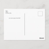 サンタクロースクリスマスサンキューカード ポストカード (裏面)