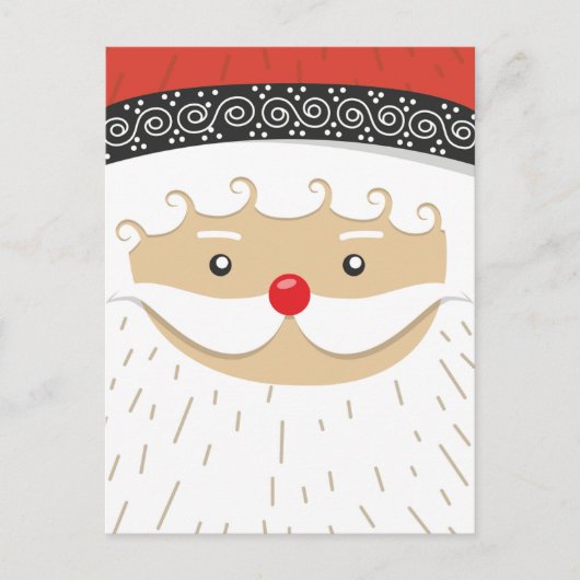 サンタクロースクリスマスサンキューカード ポストカード (正面)