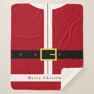 サンタクロースクリスマスシェルパブランケット シェルパブランケット