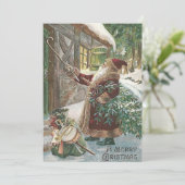 サンタクロースクリスマスツリーサックオブトイズコテージ シーズンカード (スタンド正面)