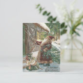 サンタクロースクリスマスツリーサックオブトイズコテージ シーズンポストカード (スタンド正面)