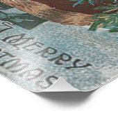 サンタクロースクリスマスツリーサックオブトイズコテージ フォトプリント            (角)