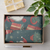 サンタクロースクリスマスツリーズプレゼントクリスマス 薄葉紙 (ギフト)