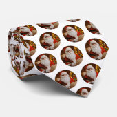 サンタクロースクリスマスツリーヴィンテージパターン ネクタイ (ロール)