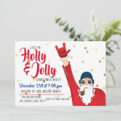 サンタクロースクリスマスパーティの招待状 招待状 (スタンド正面)