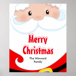 サンタクロースクリスマスパーティーサイン ポスター