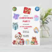 サンタクロースクリスマスパーティー 招待状 (スタンド正面)