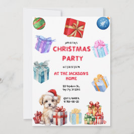 サンタクロースクリスマスパーティー 招待状