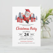 サンタクロースクリスマスパーティー 招待状 (スタンド正面)