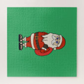 サンタクロースクリスマスビーチサンダル ジグソーパズル (横)