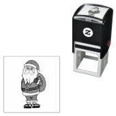 サンタクロースクリスマスビーチサンダル セルフインキングスタンプ (インサイチュ)