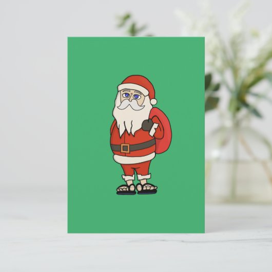 サンタクロースクリスマスビーチサンダル セーブザデート (スタンド正面)