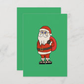 サンタクロースクリスマスビーチサンダル セーブザデート (正面/裏面)