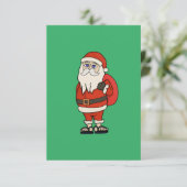 サンタクロースクリスマスビーチサンダル 出欠カード (スタンド正面)