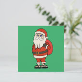 サンタクロースクリスマスビーチサンダル 招待状 (スタンド正面)