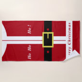 サンタクロースクリスマスビーチタオル ビーチタオル (正面)