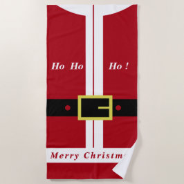 サンタクロースクリスマスビーチタオル ビーチタオル