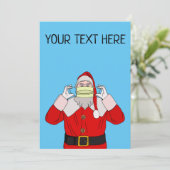 サンタクロースクリスマスホリデーカード 招待状 (スタンド正面)